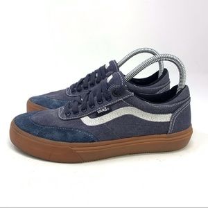 Vans Gilbert Crockett Blue Suede Canvas Shoes 6.5